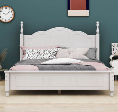 Alcott Hill Carmena Retro Style Platform Bed | Wayfair