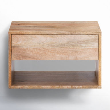 Reni 1 - Drawer Solid Wood Floating Nightstand
