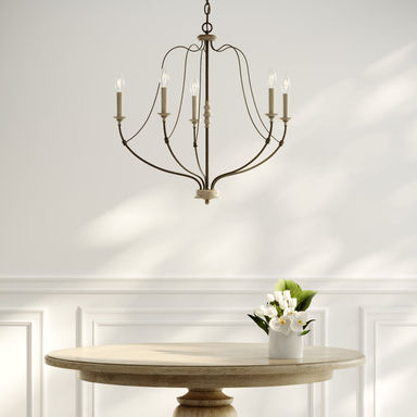 Shoshanna 5 - Light Dimmable Classic / Traditional Chandelier