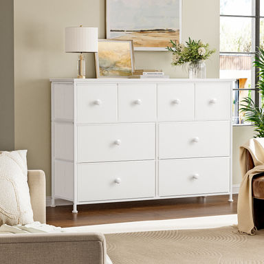Ebern Designs Ojaswi 8-drawer Dresser, Fabric Storage, Chest of Drawers for Bedroom & Reviews | Wayfair