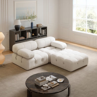 Everly Quinn Upholstered Sofa Velvet Sofa, Modular Sectioanl Sofa, Soft Floor Couch for Living Room | Wayfair
