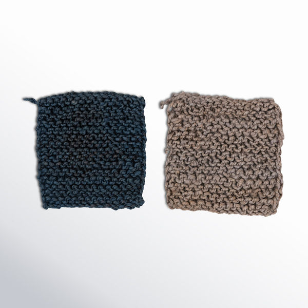Jenera Square Jute Crocheted Potholder