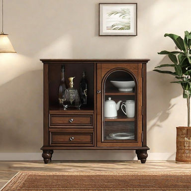 Liu's ink furniture 31in Small Sideboard Cabinet Tea Cabinet | Wayfair