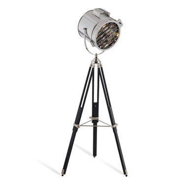 Castorland 60'' Black Tripod Floor Lamp