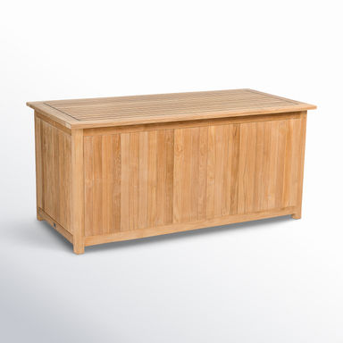 AllModern Knightly 255 Gallon Teak Deck Box & Reviews | Wayfair