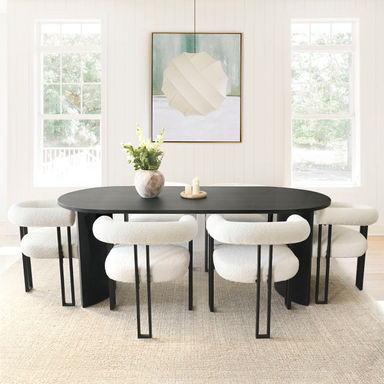 Fellman 6 - Person Double Pedestal Dining Set