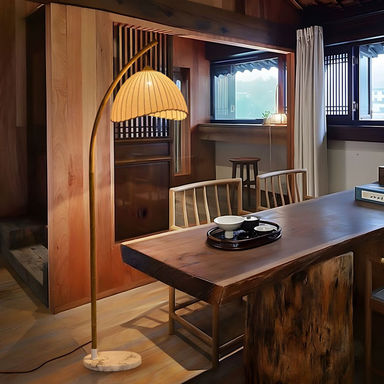 Tomecka 63'' Arched Floor Lamp