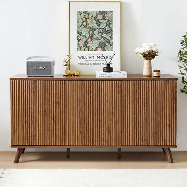 Lanier 30.32" Tall 3 - Door Accent Cabinet