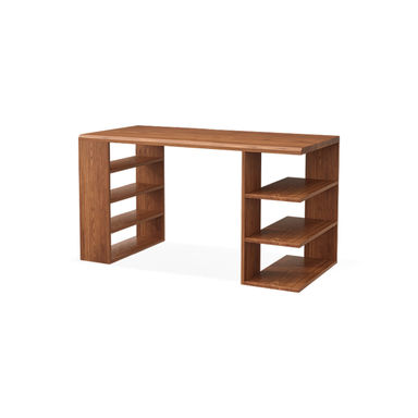 Wren Decors Brown Rectangular Solid Wood Desks | Wayfair