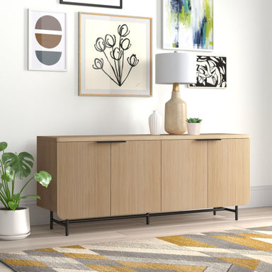 Willa Arlo™ Interiors Ludlow Reeded 4-Door Sideboard & Reviews - Wayfair Canada