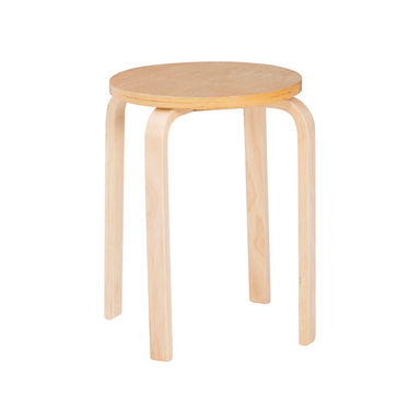 Girardi Utility Wooden Stacking Stool (Set of 4)