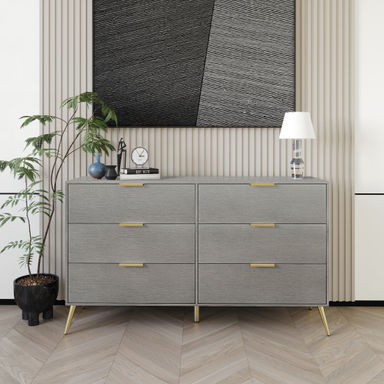 Rafiat 52.56'' W 6 - Drawer Dresser