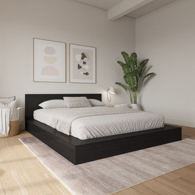 Makoa Low Platform Bed Set, Queen