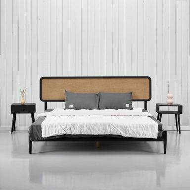 George Oliver Sachiko Lupin Solid Wood Bed Frame with Headboard and Silent Slats, 1000 lbs Capacity Bed Frame & Reviews | Wayfair