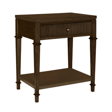 Martha Stewart Kenna 1 Drawer Nightstand with Fluted Drawer