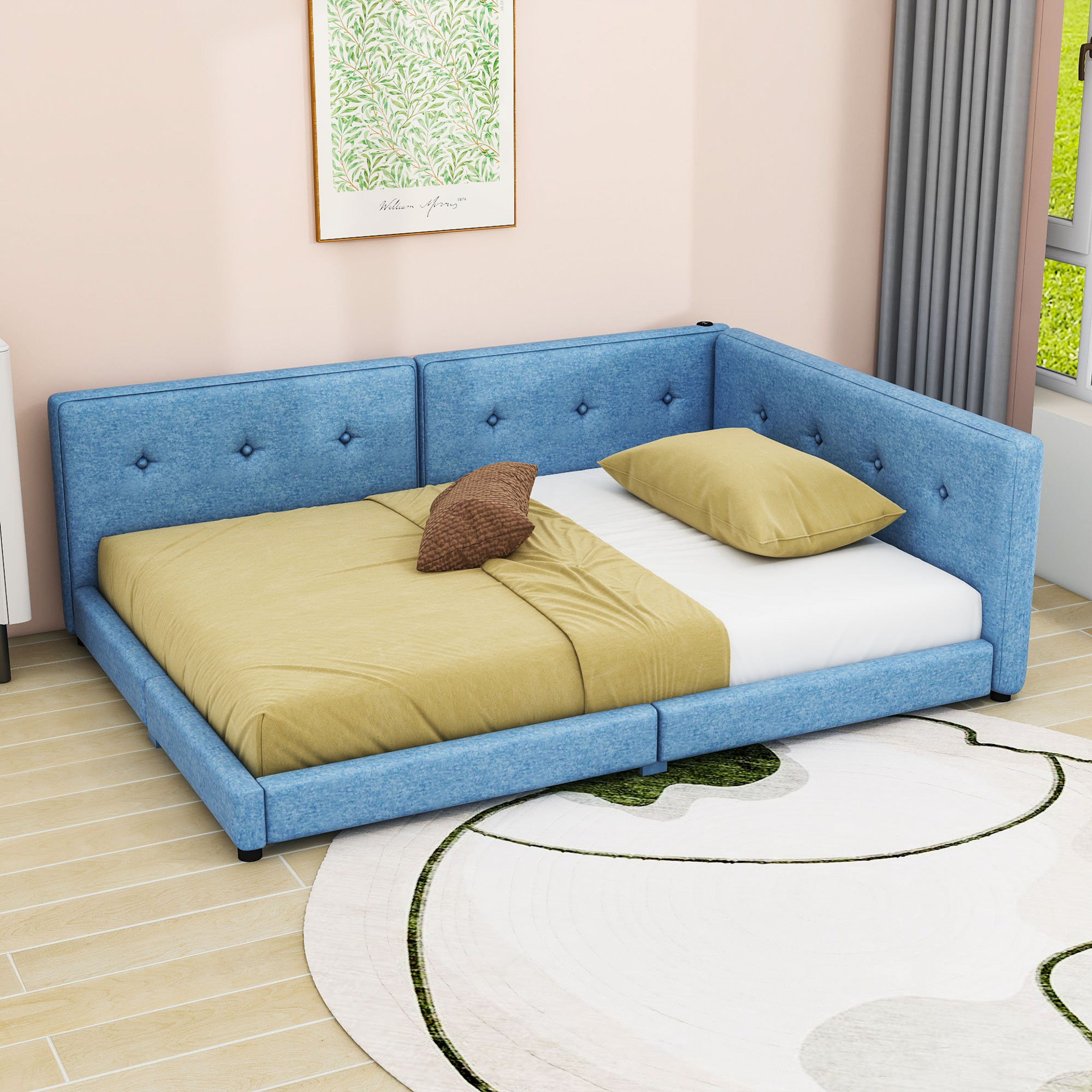 Winston Porter Upholstered Daybed with USB Ports - Stylish Bedroom Furniture