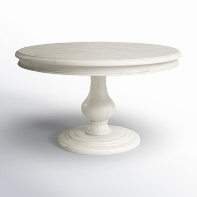 Albia 54" Solid Wood Pedestal Dining Table