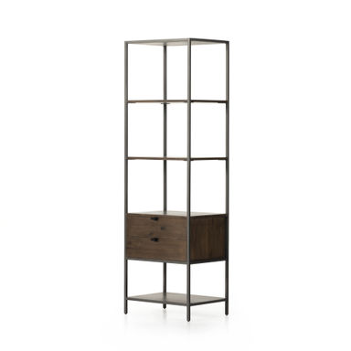 Four Hands Trey Aasmin Bookshelf - Black Wash Poplar & Reviews | Perigold