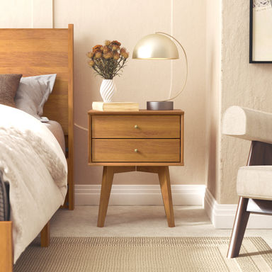 Wade Logan® Branquinha 2 Drawer Nightstand & Reviews | Wayfair