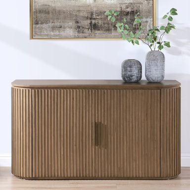 Fiammetta 60'' Wide Oak Wood Sideboard, Storage Server