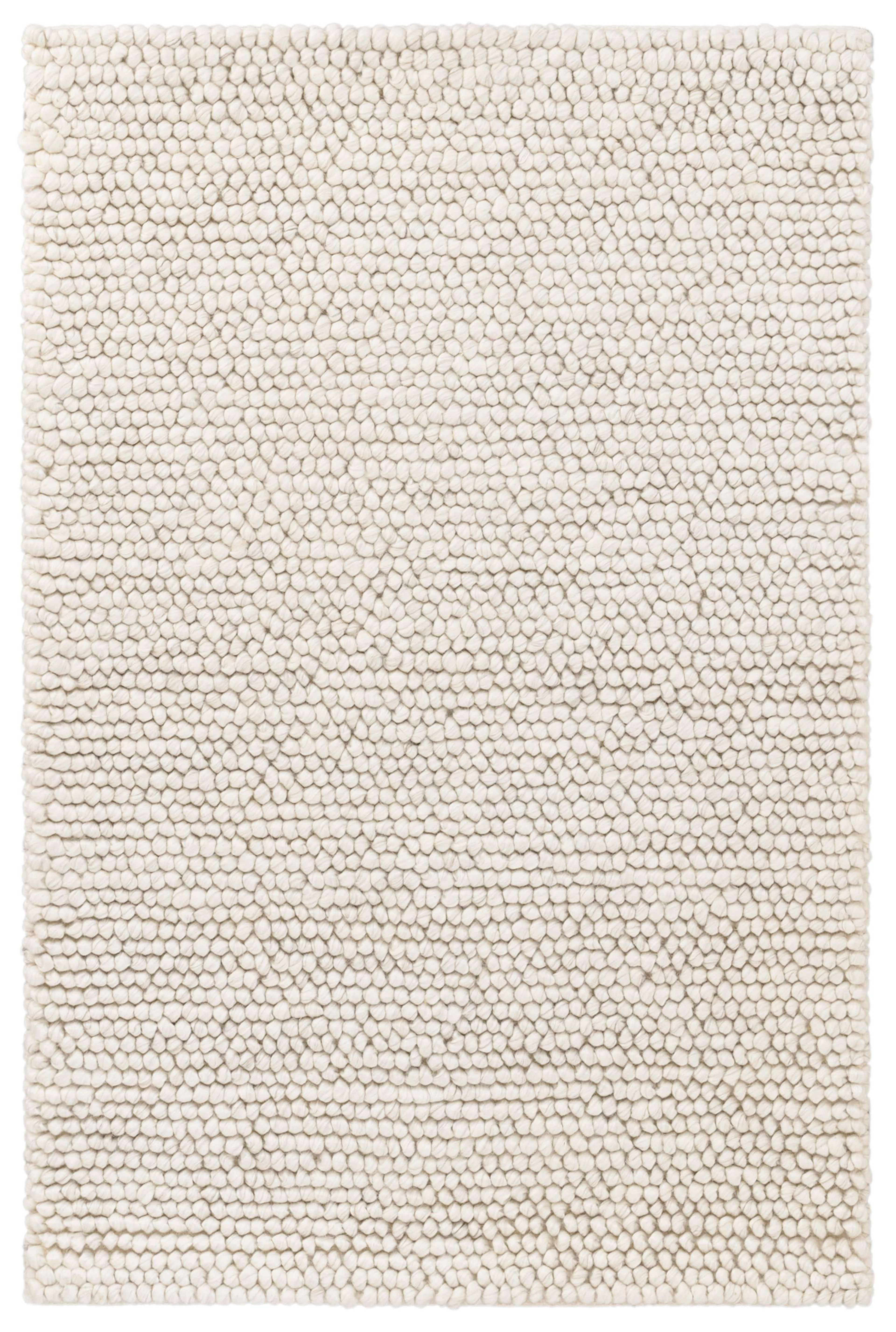 Niels Ivory Handwoven Wool Viscose Area Rug - Luxurious Texture