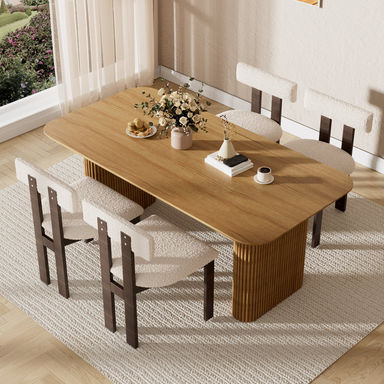 71in Double Pedestal Dining Set