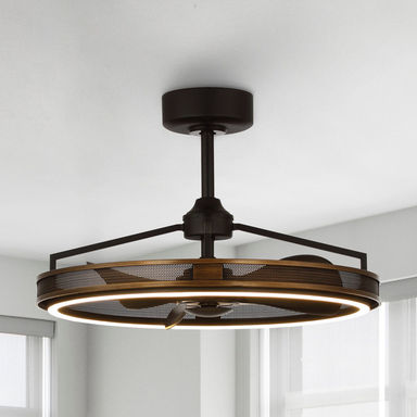 Polanco 27.1'' Ceiling Fan with LED Lights and Remote Control