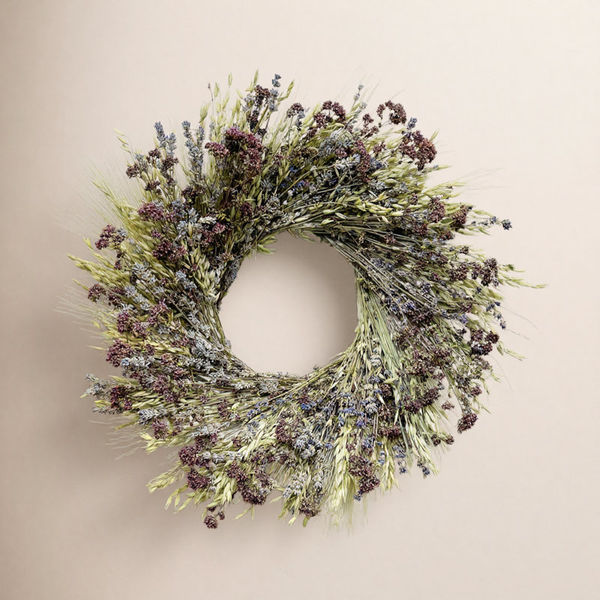 Dried Lavender and Avena Spring Wreath
