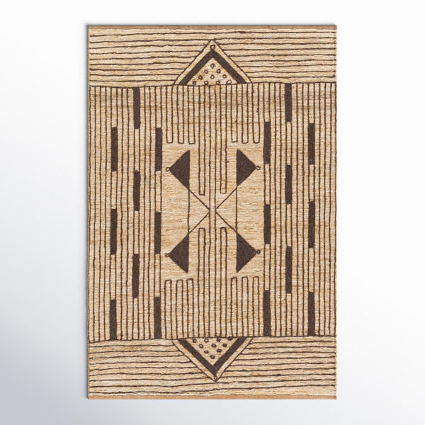 Boman Wheat Charcoal Hand-Knotted Jute Rug