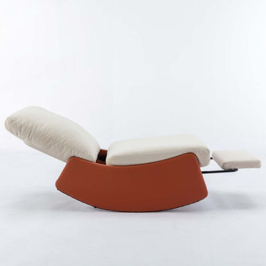 Faux leather Rocking Chair