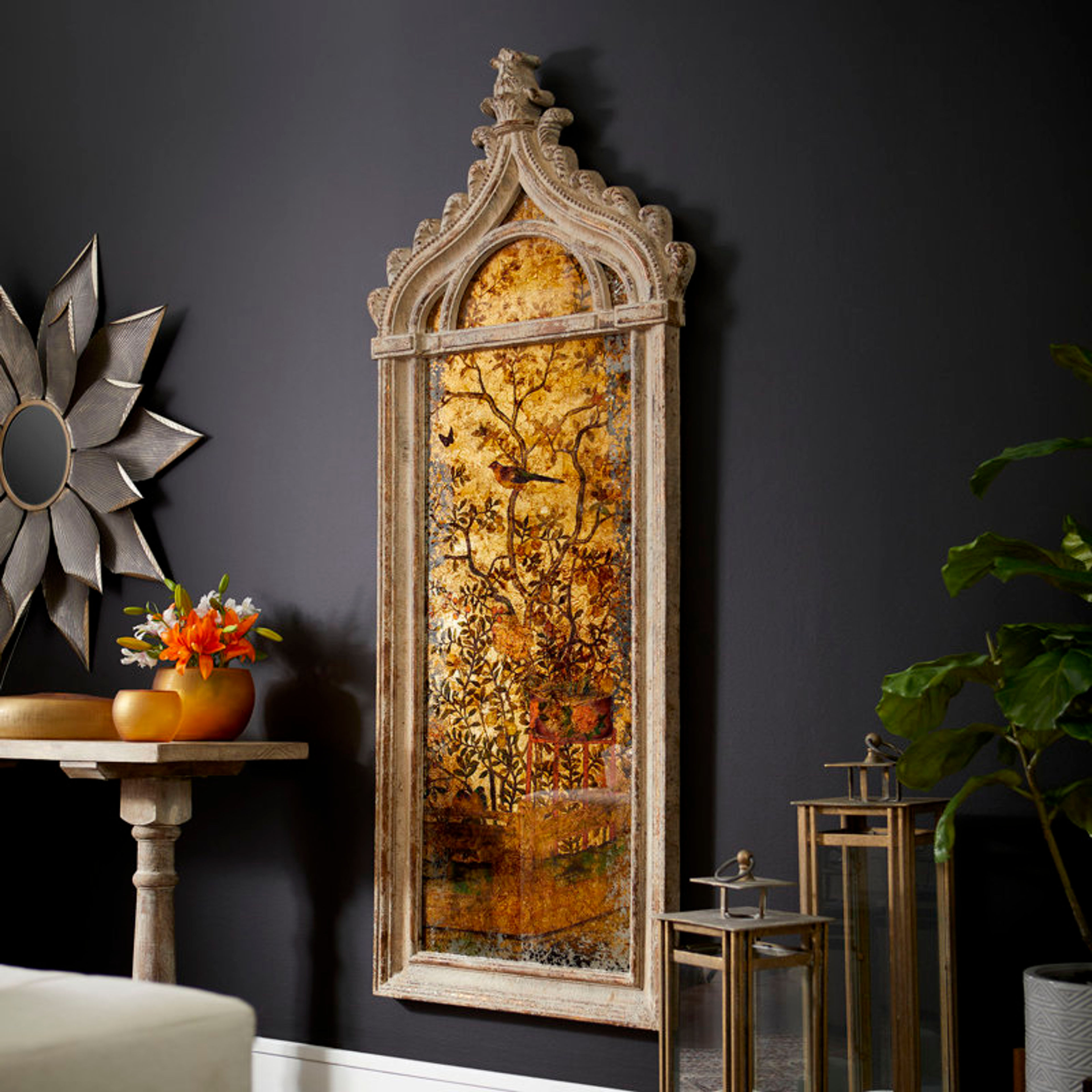 Elegant Cyan Design Louvre Wall Decor for Indoor Spaces