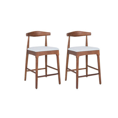 Solid Wood Bar Stool With Footrest 2 Packs