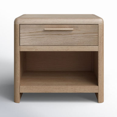 Furano One Drawer Wood Nightstand