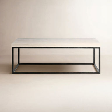 Brayton 52" Rectangular Coffee Table White Wash