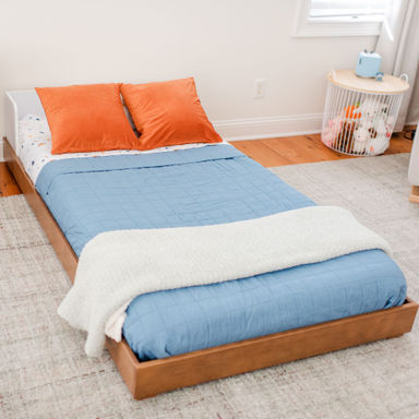 Isabelle & Max™ Annetra Mid Century Modern Twin Floor Bed & Reviews | Wayfair