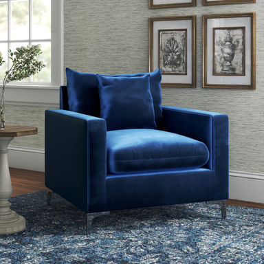 Willa Arlo™ Interiors Shumpert 36'' Wide Velvet Armchair & Reviews - Wayfair Canada