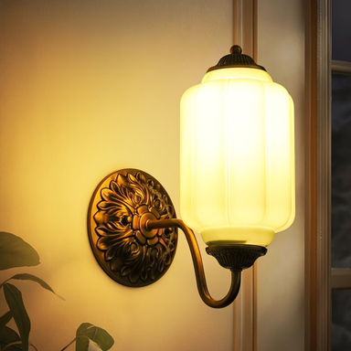 Ashley GlintWall 1 - Light Dimmable Armed Sconce