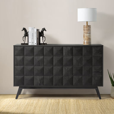 George Oliver Morlan 53"W Mid-Century Modern Sideboard With Adjustable Shelves & Reviews | Wayfair