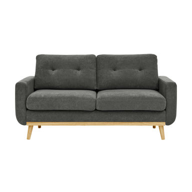 67.7" Wide Mid-Century Modern Upholstered Tufted Loveseat Sofa With Wooden Legs