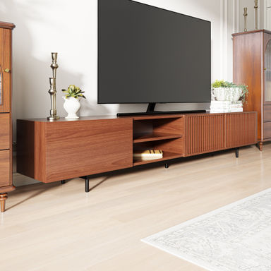 George Oliver Mid-century Modern TV Stand Media Cabinet 86"/94" | Wayfair