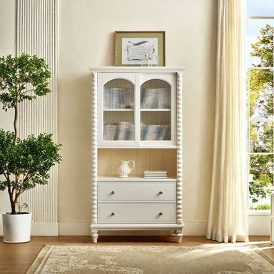 American retro style solid wood bookcase