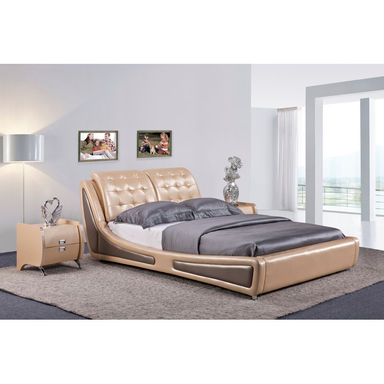 Alby Vegan Leather Platform Bed