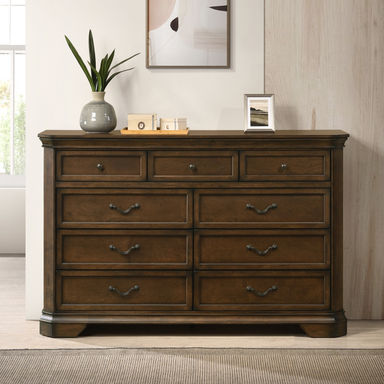Ailany Traditional Wood 9-drawer Dresser