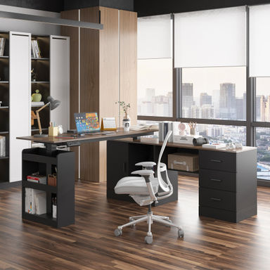 Churubusco Ergonomic Home Office Sit Stand Up Desk With Memory Preset Controller