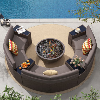 6 - Person Seating Group With Cushions