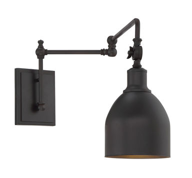 Seraphine Steel Swing Arm Sconce