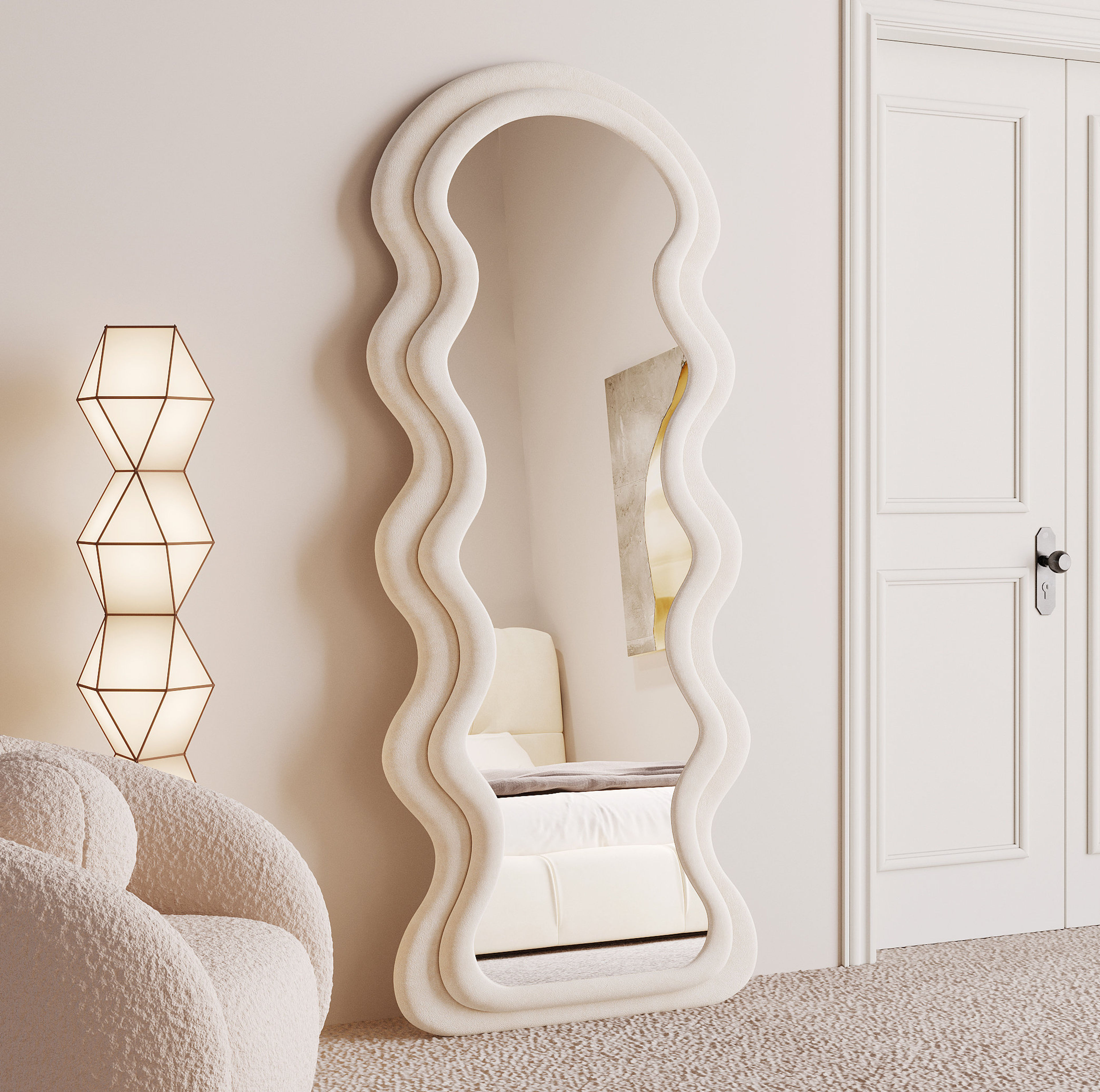 Ivy Bronx Takengon Wavy Mirror | Stylish Decor | Wayfair