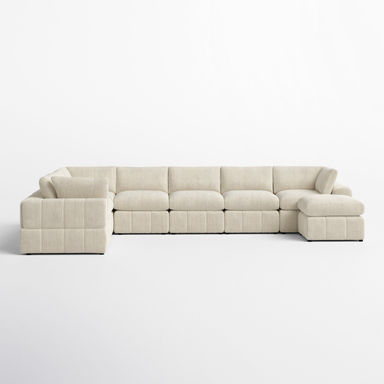 Aneea 8 - Piece Corduroy Sectional