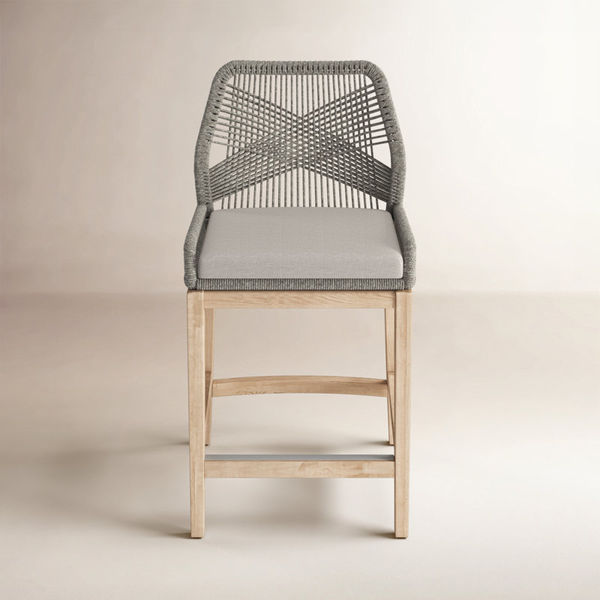 Krisily Loom Outdoor Counter Stool