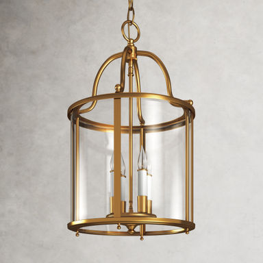 Tide 4 Light Fabric Dimmable Lantern Chandelier